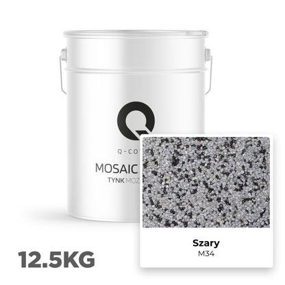 Mosaikpuds M34 12,5 kg Grå