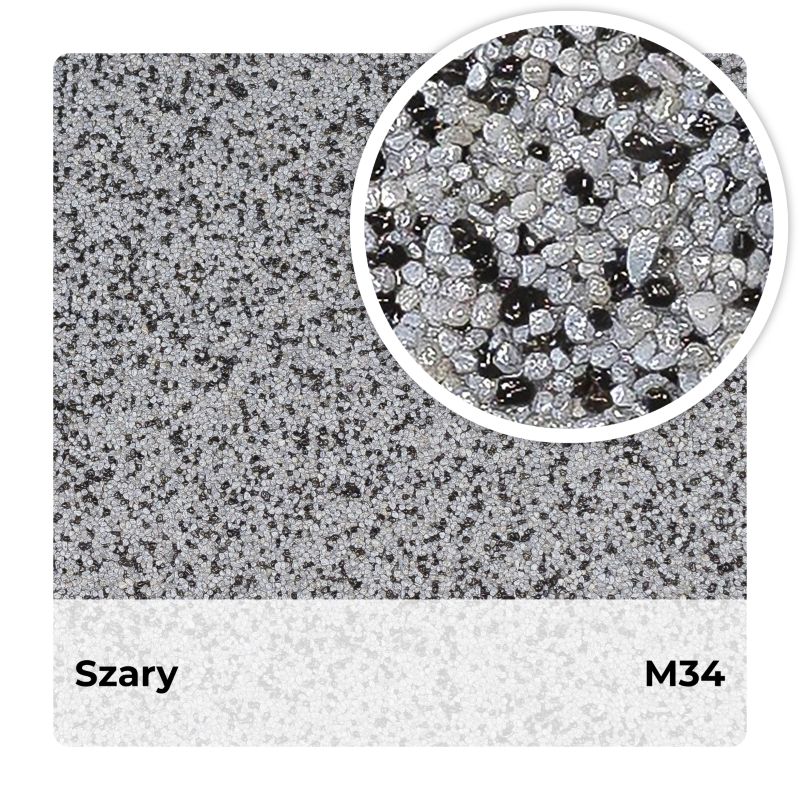Mosaikpuds M34 12,5 kg Grå