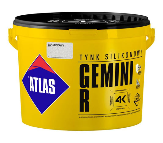 Atlas Gemini R silikatpuds i jasminfarve 25 kg