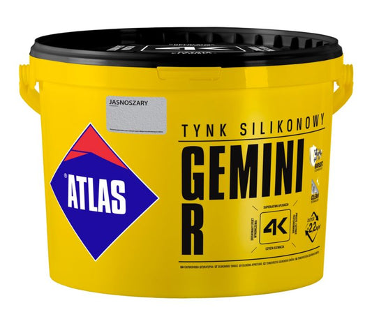 Atlas Gemini R silikonepuds lysgrå 25 kg