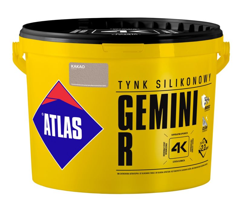 Atlas Gemini R silikatpuds i kakaofarve 25 kg