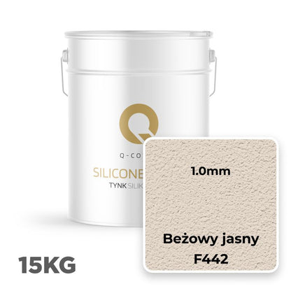 Silikonepuds Facade Rillet 1,0 mm Lys Beige 15 kg