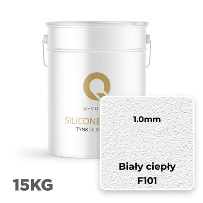 Silikonepuds Facade 1 mm Varm Hvid 15 kg F101