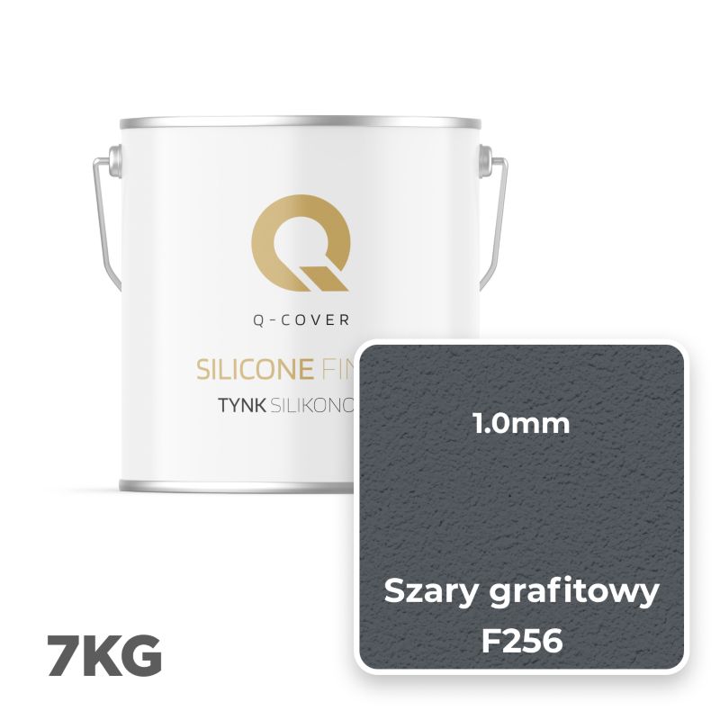 Silikonepuds Facadepuds 1 mm Grafitgrå 7 kg F256