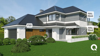 Silikonepuds Facade 1,0 mm Grå RAL7045 15 kg
