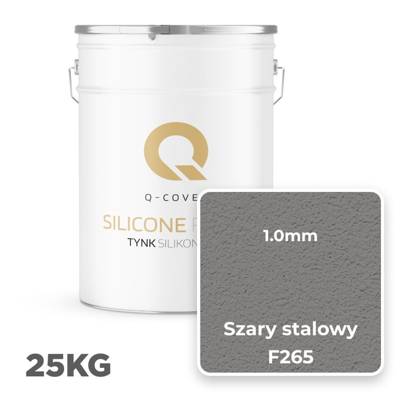 Silikonepuds Facadepuds 1 mm Stålgrå 25 kg