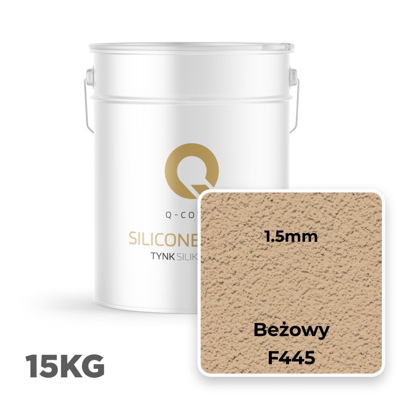 Silikonepuds Facade Rillet 1,5 mm Beige F445