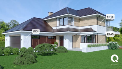 Silikonepuds Facade Rillet 1,5 mm Beige F445
