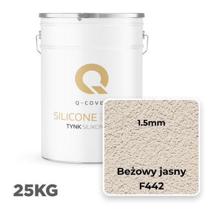 Silikonepuds Facade 1,5 mm Lys Beige 25 kg F442