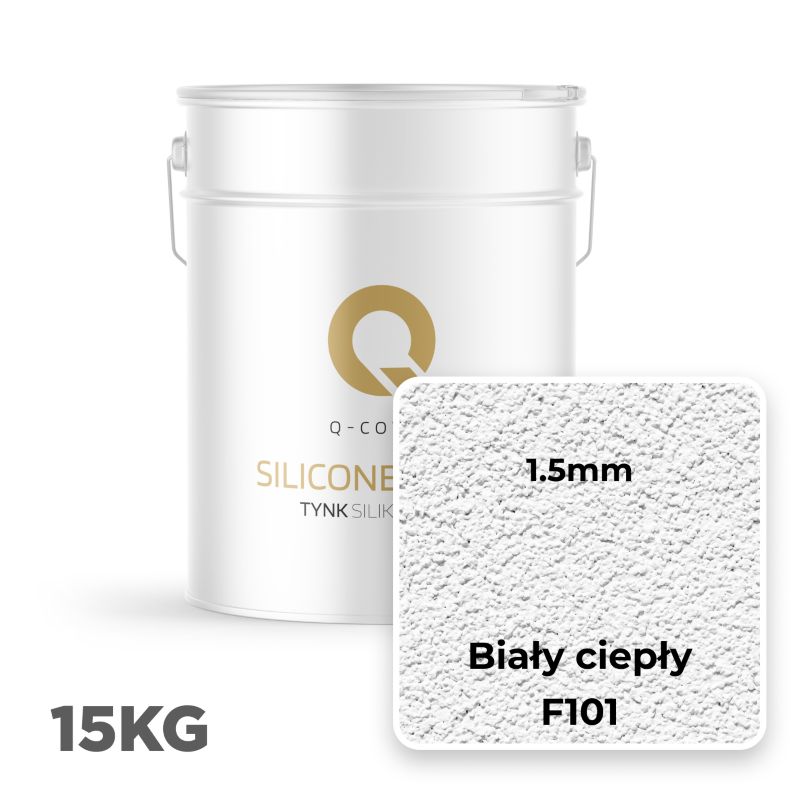 Silikonepuds Facade 1,5 mm Varm Hvid 15 kg