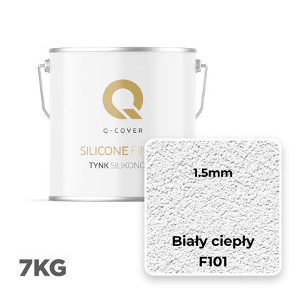 Silikonepuds Facadepuds 1,5 mm Varm Hvid 7 kg
