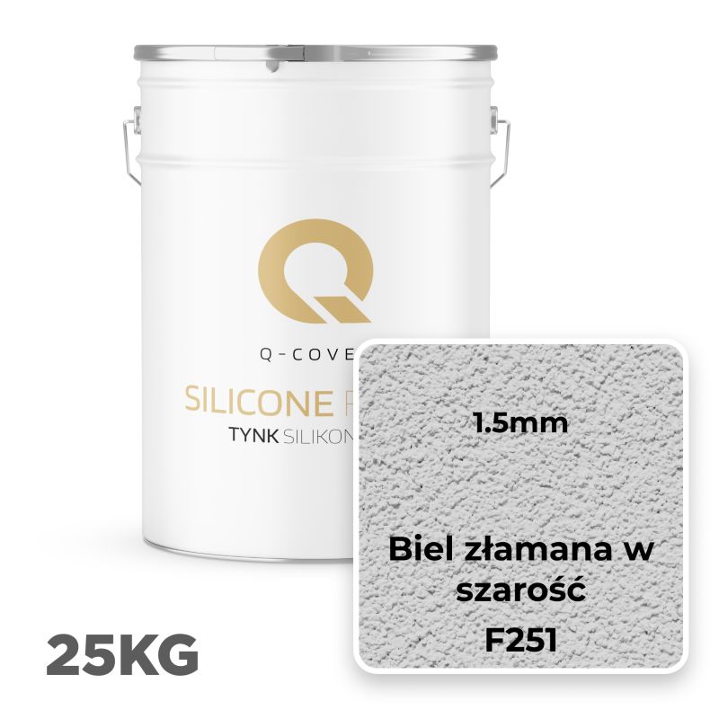 Silikonepuds Facadepuds 1,5 mm Knust Hvid F251 25 kg