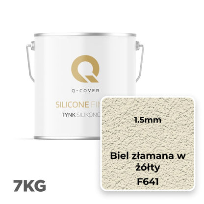 Silikonepuds 1,5 mm Knas F641 Brækket Hvid 7 kg