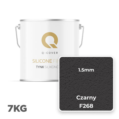 Silikonepuds Facade 1,5 mm Sort 7 kg F268