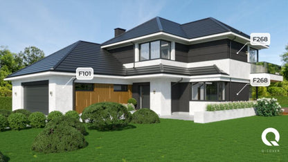 Silikonepuds Facade 1,5 mm Sort 7 kg F268