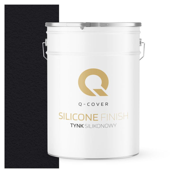 Silikonepuds 1,5 mm 25 kg Sort RAL9005