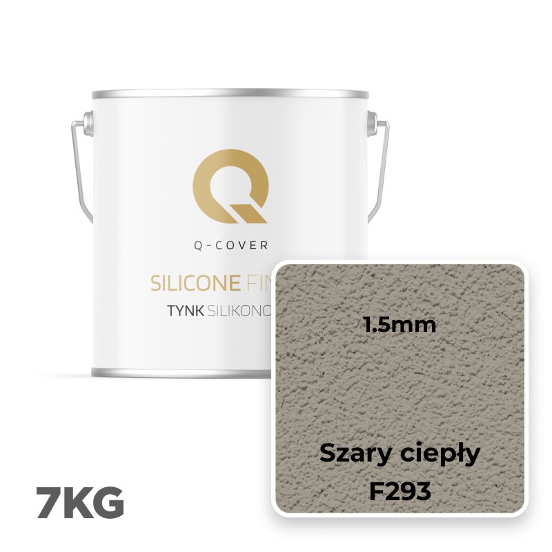 Silikonepuds Facade 1,5 mm Varm Grå 7 kg