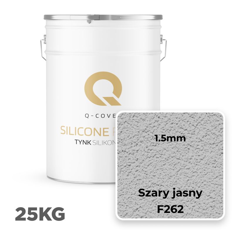 Silikonepuds Facade 1.5mm Lysegrå 25 kg