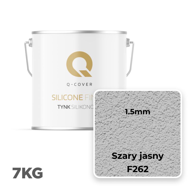 Silikonepuds Facade 1,5 mm Lysegrå 7 kg