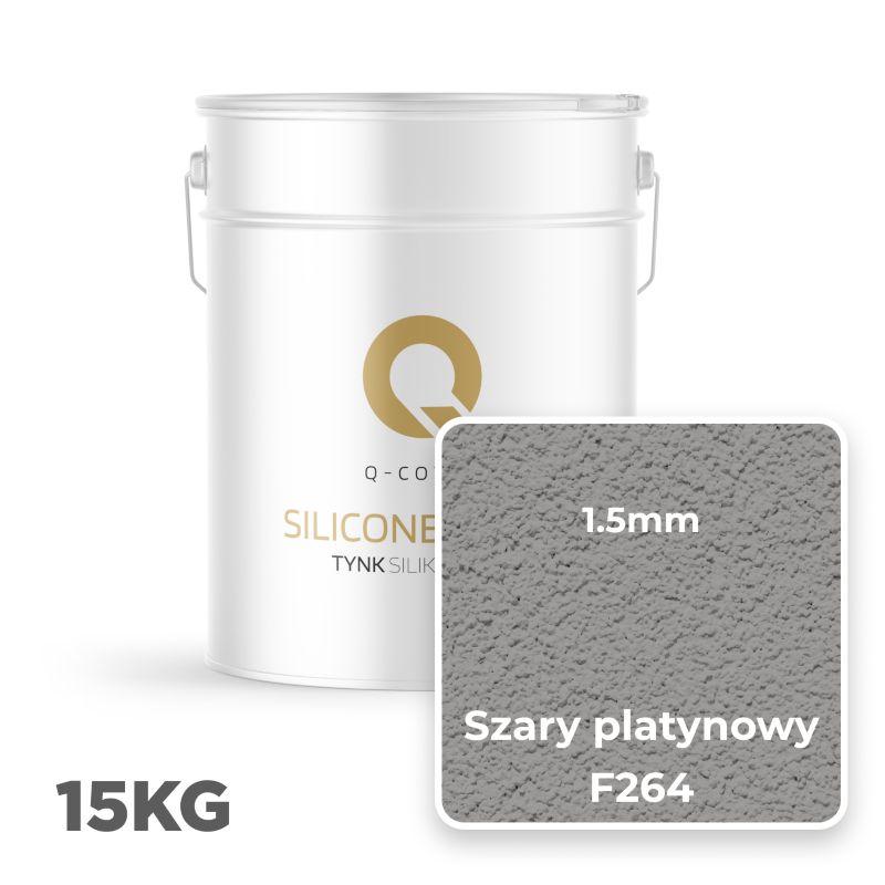 Silikonepuds Facadepuds 1.5mm Platin Grå 15 kg | 5905591905404