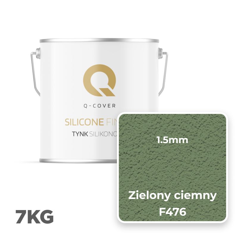 Silikonepuds Facade 1,5 mm Mørkegrøn F476 7 kg