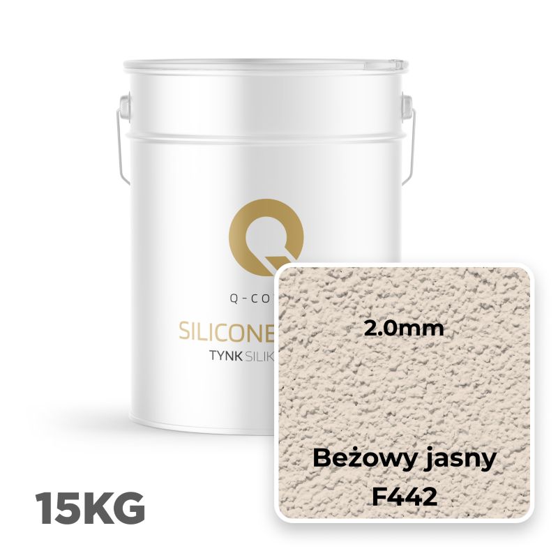 Silikonepuds Facade 2,0 mm Lys Beige 15 kg F442