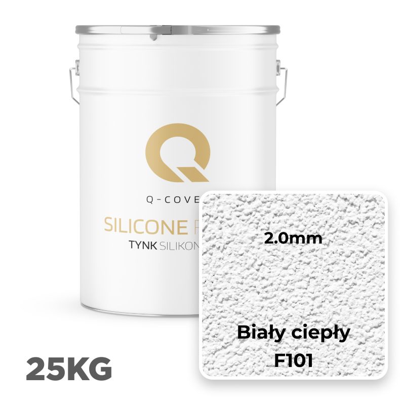 Silikonepuds Facade Rillet 2 mm Varm Hvid 25 kg