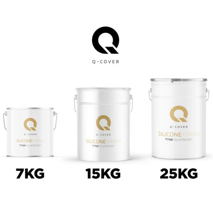 Silikonepuds Facadepuds 2,0 mm Knas Knækket Hvid Beige F771 25 kg
