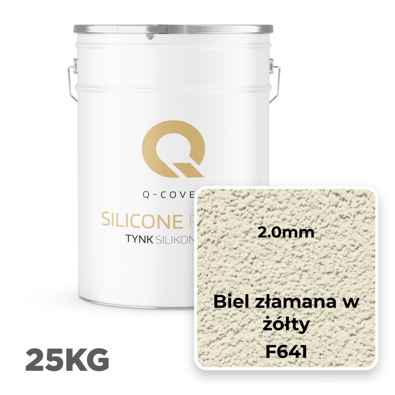 Silikonepuds Facade 2 mm Knust Hvid Gul F641 25 kg