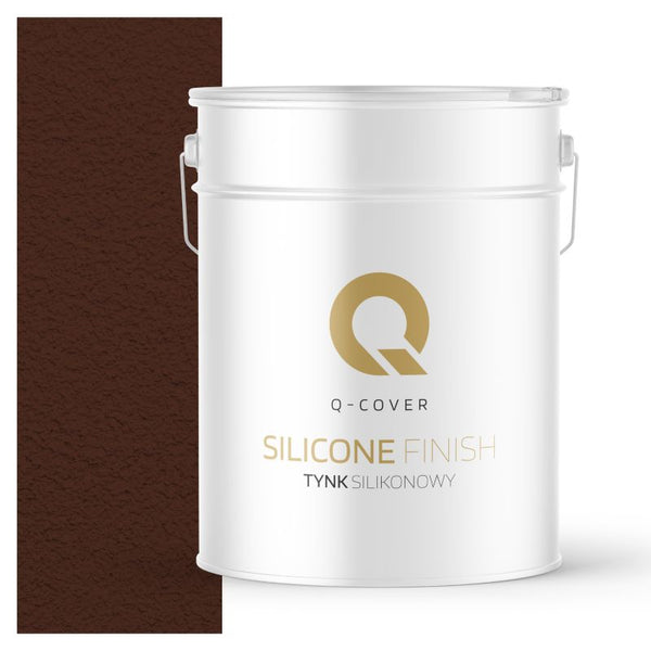 Silikonepuds Facade Rillet 2 mm Varm Brun RAL8016 15 kg