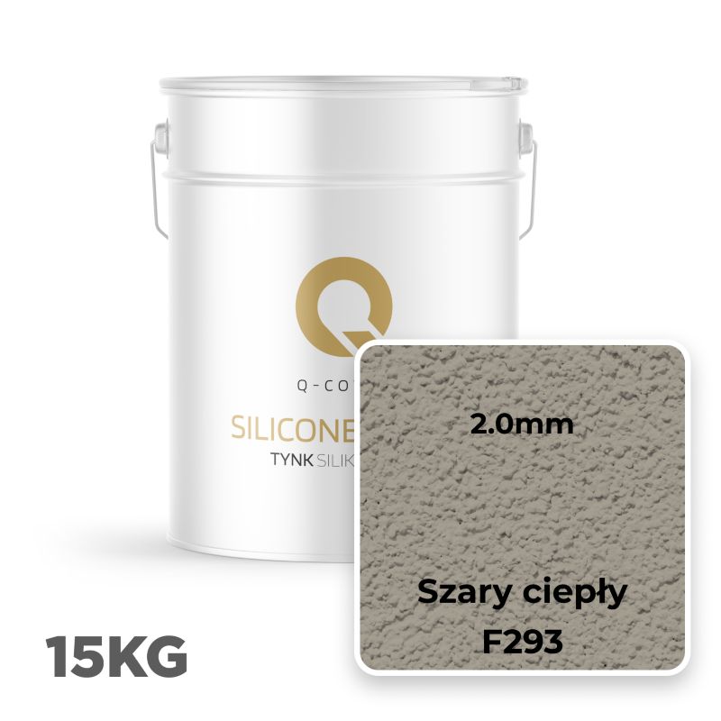 Silikonepuds Facadepuds 2,0 mm Varmgrå 15 kg