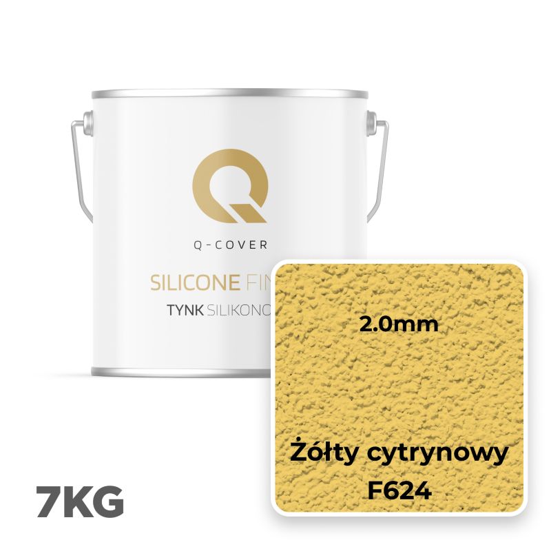 Silikonepuds Facade 2,0 mm Citrongul F624 7 kg