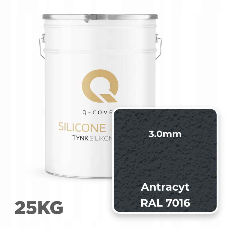 Silikonepuds Facadepuds 3,0 mm Antracit RAL7016 25 kg