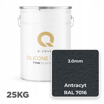 Silikonepuds Facadepuds 3,0 mm Antracit RAL7016 25 kg