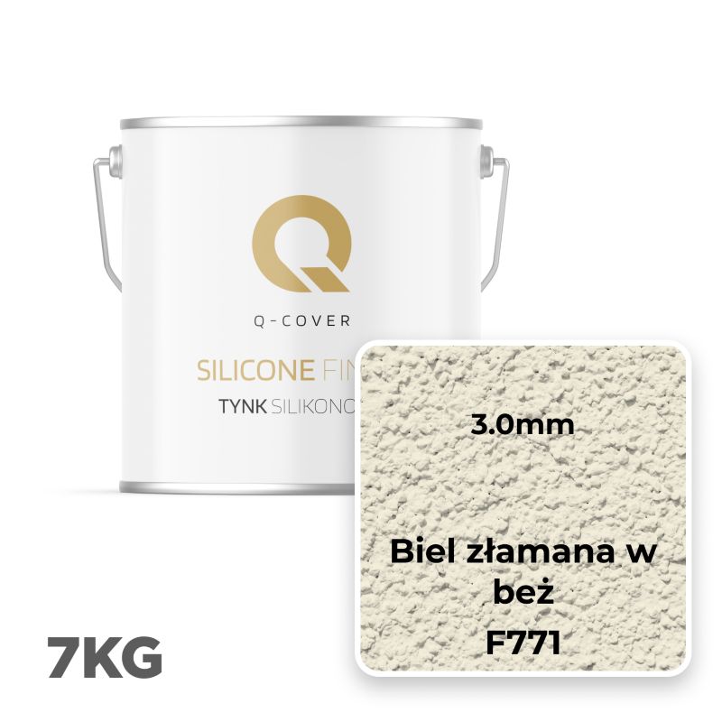 Silikonepuds Facade F771 3,0 mm Brækket Hvid 7 kg