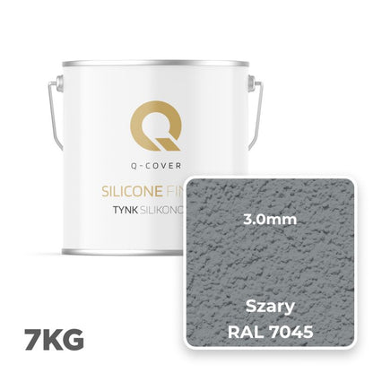 Silikonepuds Facadepuds 3,0 mm RAL7045 Grå 7 kg