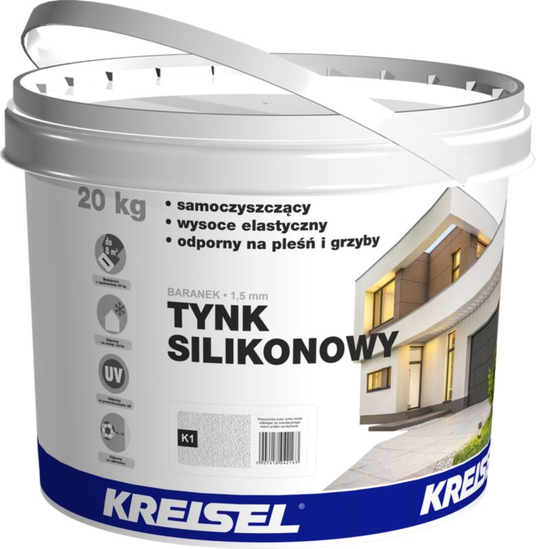 Silikonepuds K1 1,5 mm 20 kg Hvid