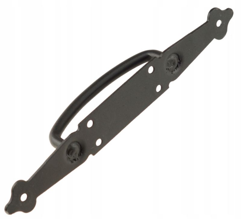 Dørgreb Rustik 270 mm Sort Stål
