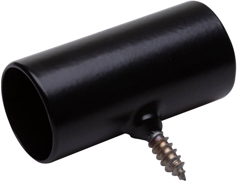 Gelænderholder 20 mm Sort Stål