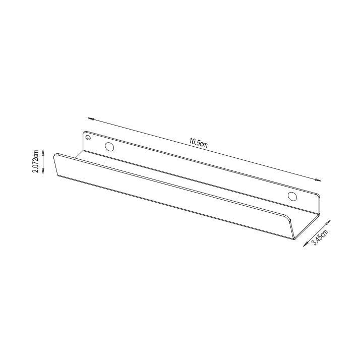 GoodHome Atomia kantgreb 16,5 cm hvid 2 stk.