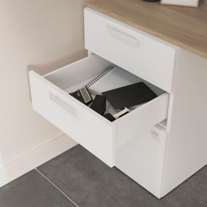 GoodHome Atomia kantgreb 16,5 cm hvid 2 stk.