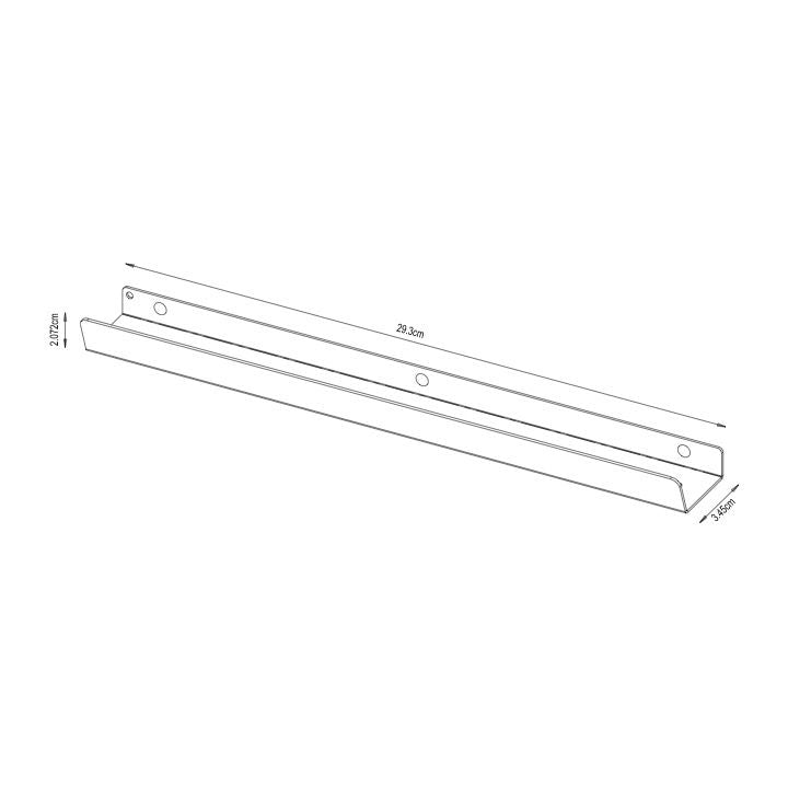 GoodHome Atomia kantgreb 29,3 cm hvid 2 stk.