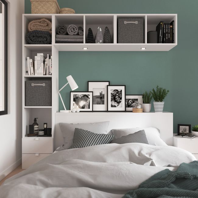 GoodHome Atomia kantgreb 3,7 cm hvid 2 stk.