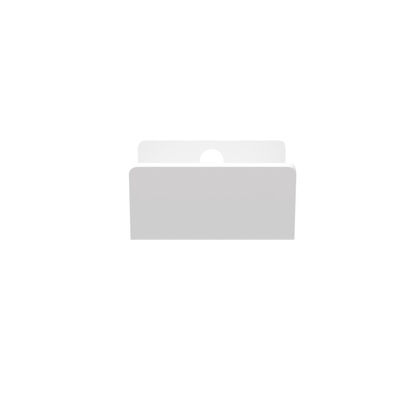 GoodHome Atomia kantgreb 3,7 cm hvid 2 stk.