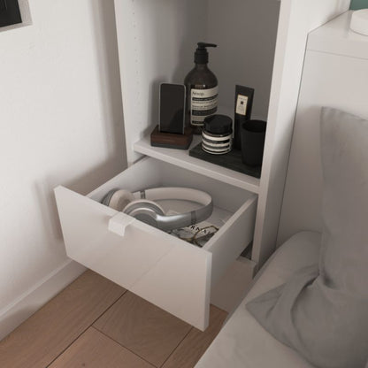 GoodHome Atomia kantgreb 3,7 cm hvid 2 stk.