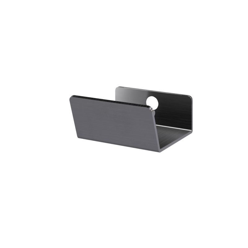 GoodHome Atomia kantgreb 3,7 cm grå 2 stk.