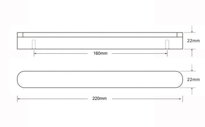 GoodHome køkkenmøbelgreb i naturligt træ 220 mm