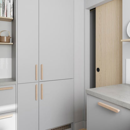 GoodHome køkkenmøbelgreb i naturligt træ 220 mm