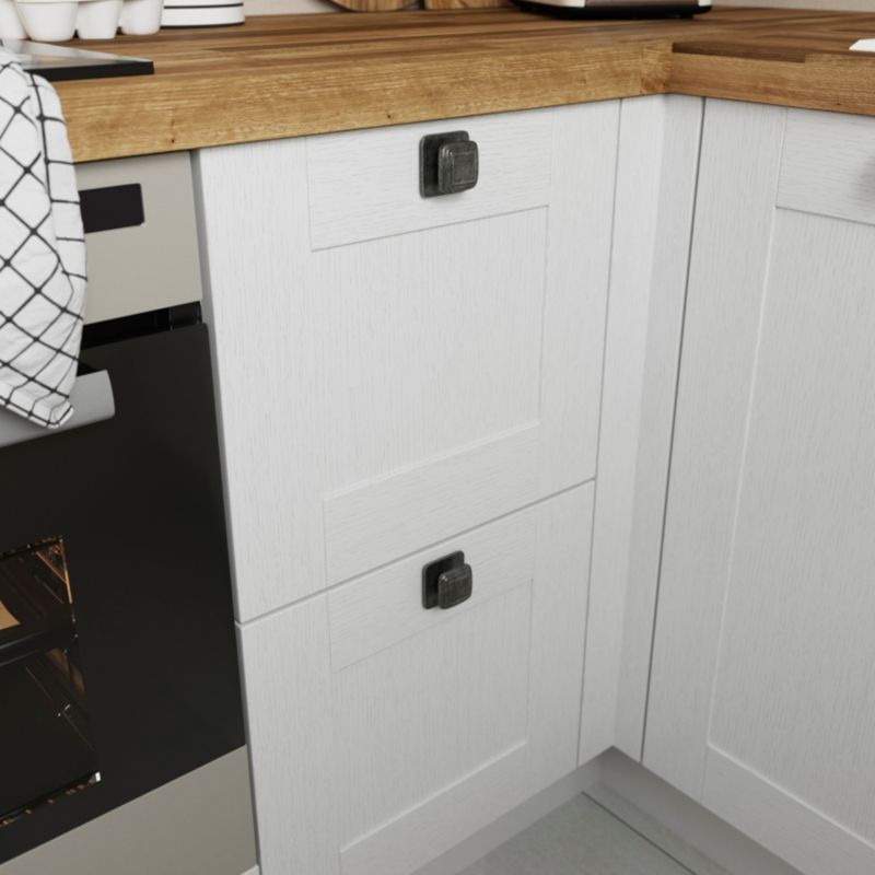 GoodHome Pindur køkkenmøbelgreb i tin, 2 stk.