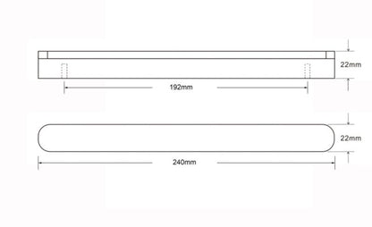 GoodHome Serrano køkkenmøbelgreb 240 mm sort træ